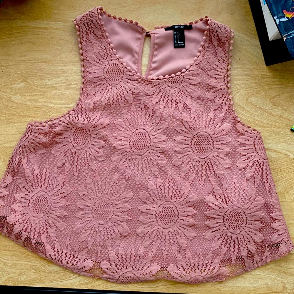 Pink floral top